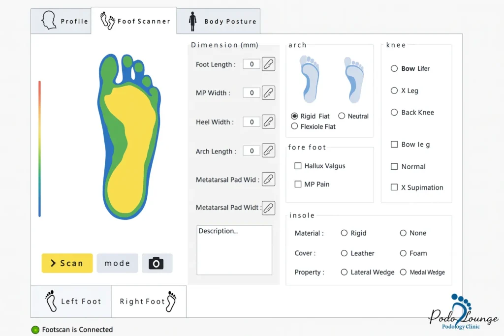 ساخت کفی طبی با اسکن پا